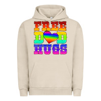 Pigment French Oak lgbtq free dad hugs Urban Hoodie - HRA Design Shop