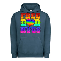 Pigment Midnight Navy lgbtq free dad hugs Urban Hoodie - HRA Design Shop