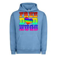 Pigment Pebble Blue lgbtq free dad hugs Urban Hoodie - HRA Design Shop