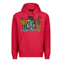 Cardinal happy easter egg western Premium Hoodie - RacoonDesign
