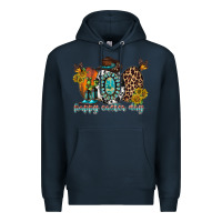 Navy happy easter egg western Premium Hoodie - RacoonDesign