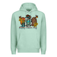 Seafoam happy easter egg western Premium Hoodie - RacoonDesign
