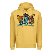 Antique Gold happy easter egg western Premium Hoodie - RacoonDesign