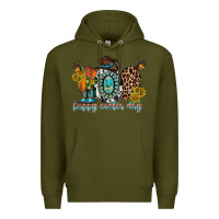 Army Green happy easter egg western Premium Hoodie - RacoonDesign