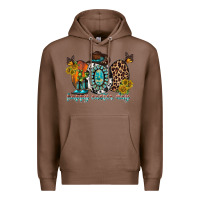 Chestnut happy easter egg western Premium Hoodie - RacoonDesign