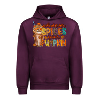 Mauve Wine whatever spices your pumpkin Urban Hoodie - RacoonDesign