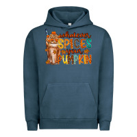Pigment Midnight Navy whatever spices your pumpkin Urban Hoodie - RacoonDesign