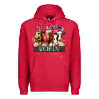 Cardinal happy easter heifer Premium Hoodie - RacoonDesign