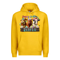 Lemon happy easter heifer Premium Hoodie - RacoonDesign