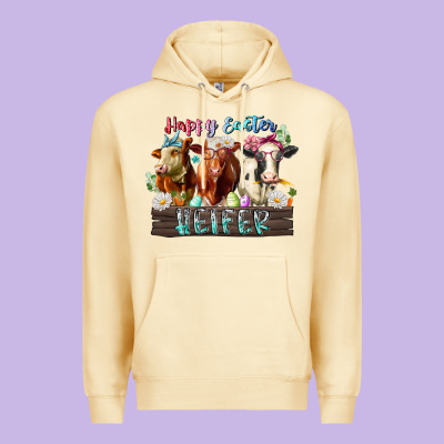 Happy Easter Heifer Premium Hoodie Designed By Racoondesign