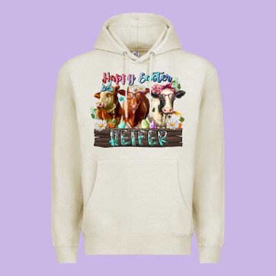 Happy Easter Heifer Premium Hoodie Designed By Racoondesign