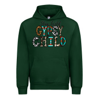 Foreset Green stay wild gypsy child Urban Hoodie - CowhideDigitalArt