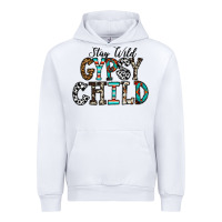 White stay wild gypsy child Urban Hoodie - CowhideDigitalArt