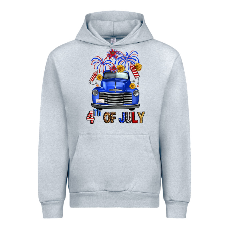 Western Fourth Of July Truck Urban Hoodie by FaDigitalArtStudio | Teevron