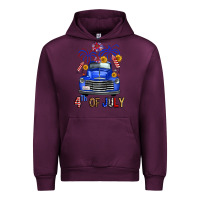 Mauve Wine western fourth of july truck Urban Hoodie - FaDigitalArtStudio