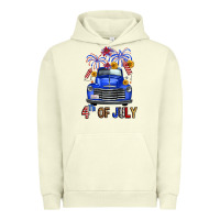 Pigment Pistachio western fourth of july truck Urban Hoodie - FaDigitalArtStudio