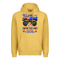 Antique Gold all american boy Premium Hoodie - HRA Design Shop