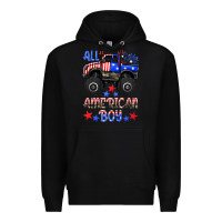Black all american boy Premium Hoodie - HRA Design Shop