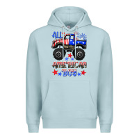 Blue Mist all american boy Premium Hoodie - HRA Design Shop