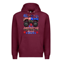 Burgundy all american boy Premium Hoodie - HRA Design Shop