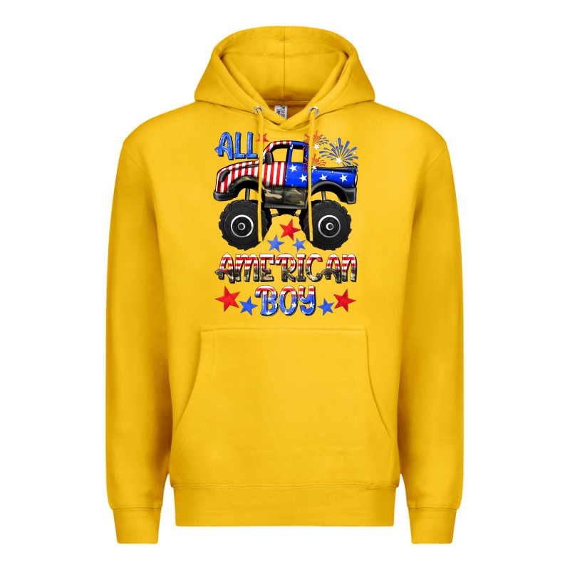 All American Boy Premium Hoodie by HRA Design Shop | Teevron