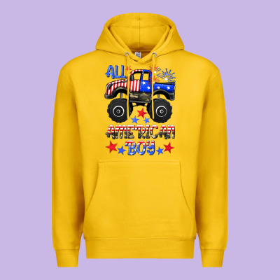 All American Boy Premium Hoodie Designed By Hra Design Shop