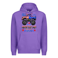Purple all american boy Premium Hoodie - HRA Design Shop