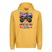 Mustard all american boy Premium Hoodie - HRA Design Shop