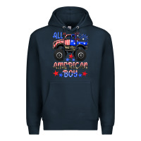 Navy all american boy Premium Hoodie - HRA Design Shop