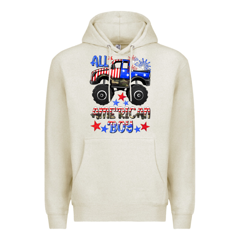 All American Boy Premium Hoodie by HRA Design Shop | Teevron