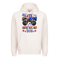 Pale Pink all american boy Premium Hoodie - HRA Design Shop