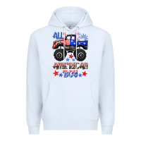 White all american boy Premium Hoodie - HRA Design Shop