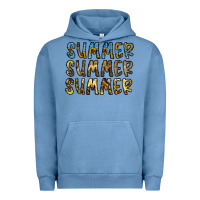 Pigment Pebble Blue summer summer Urban Hoodie - CowhideDigitalArt
