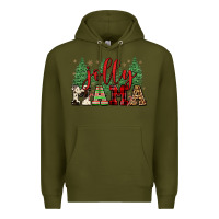 Army Green jolly mama Premium Hoodie - FaDigitalArtStudio