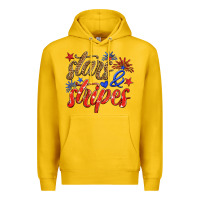 Lemon stars and stripes Premium Hoodie - HRA Design Shop