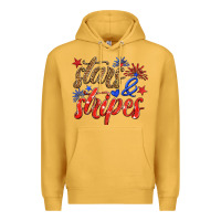 Mustard stars and stripes Premium Hoodie - HRA Design Shop
