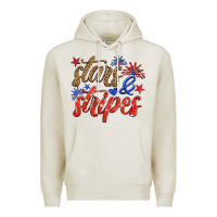 Oatmeal Heather stars and stripes Premium Hoodie - HRA Design Shop