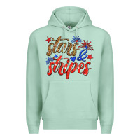 Seafoam stars and stripes Premium Hoodie - HRA Design Shop
