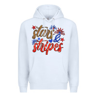 White stars and stripes Premium Hoodie - HRA Design Shop