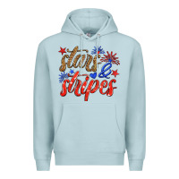 Blue Mist stars and stripes Premium Hoodie - HRA Design Shop