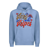 Colony Blue stars and stripes Premium Hoodie - HRA Design Shop