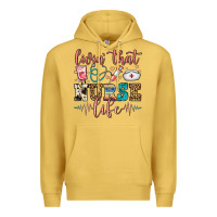 Antique Gold livin' that nurse life Premium Hoodie - FaDigitalArtStudio