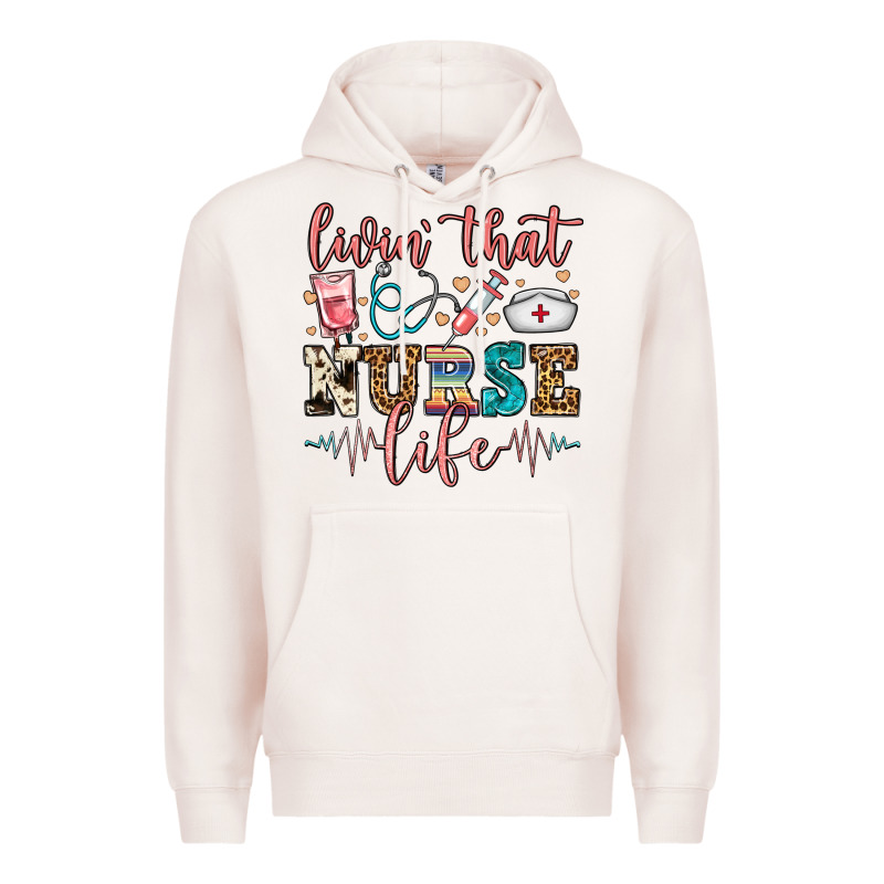 Livin' That Nurse Life Premium Hoodie by FaDigitalArtStudio | Teevron