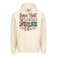 Tofu livin' that nurse life Premium Hoodie - FaDigitalArtStudio