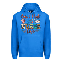 True Royal livin' that nurse life Premium Hoodie - FaDigitalArtStudio