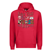 Cardinal livin' that nurse life Premium Hoodie - FaDigitalArtStudio