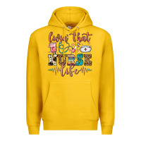 Lemon livin' that nurse life Premium Hoodie - FaDigitalArtStudio
