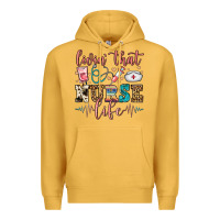 Mustard livin' that nurse life Premium Hoodie - FaDigitalArtStudio