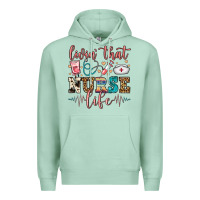 Seafoam livin' that nurse life Premium Hoodie - FaDigitalArtStudio