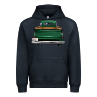 Navy western green truck back view Urban Hoodie - FaDigitalArtStudio
